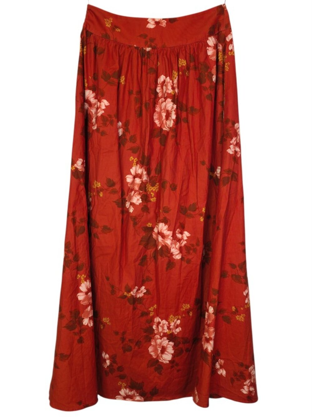 Reformation Amor Two Piece Set Coral Bloom Orange Floral Top Skirt Size 4 - Picture 9 of 13